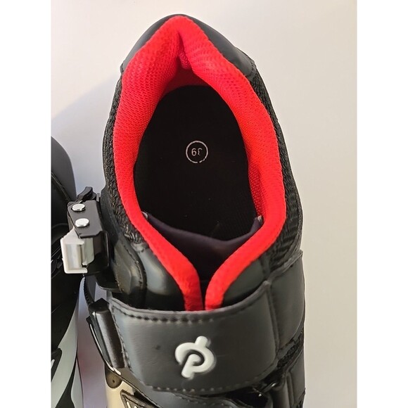 Size 6 Men / 8 Wom (EU 39) - Peloton Black Cycling Shoes with Cleats - Picture 7 of 7